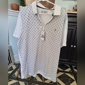 NWT Penguin Golf Zip Up Polo Shirt XL